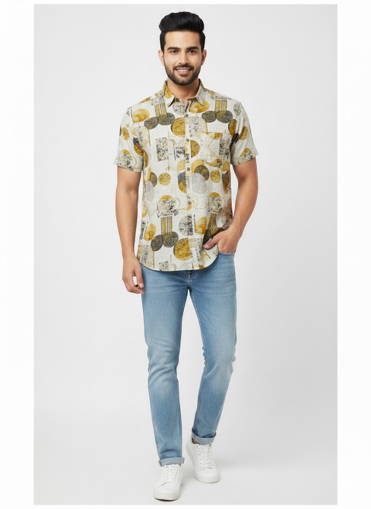 Men’s Regular Collar half sleeve shirt for summer RGCCHS-27